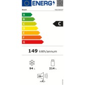Foto van Vrijstaande koelvriescombinatie Bosch KGE36EICP Serie 6