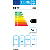 Foto van Inductie kookplaat met afzuiging Novy One Power 1801